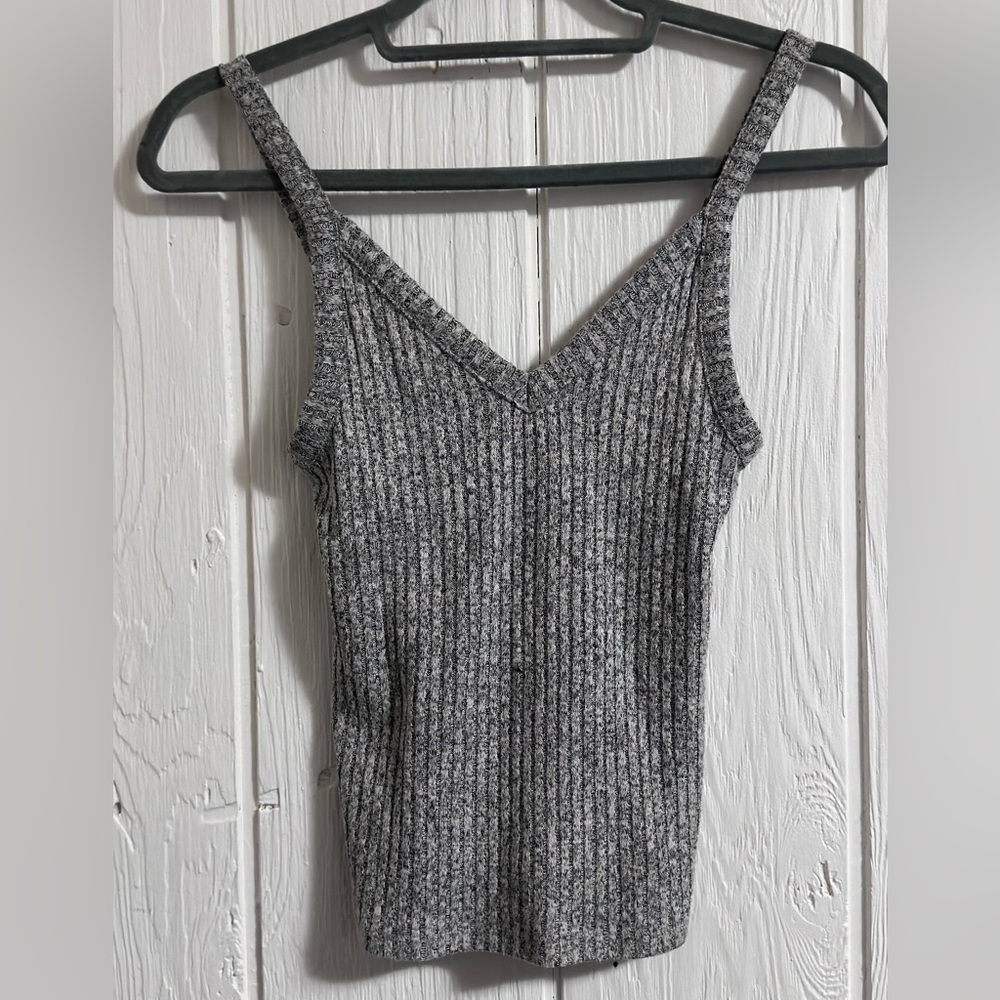 Gray Ribbed Camisole